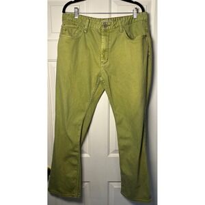 ALTAMONT Jeans Wilshire Fit Mens 38x32 Green Washed Denim‎ Skate Y2K Streetwear